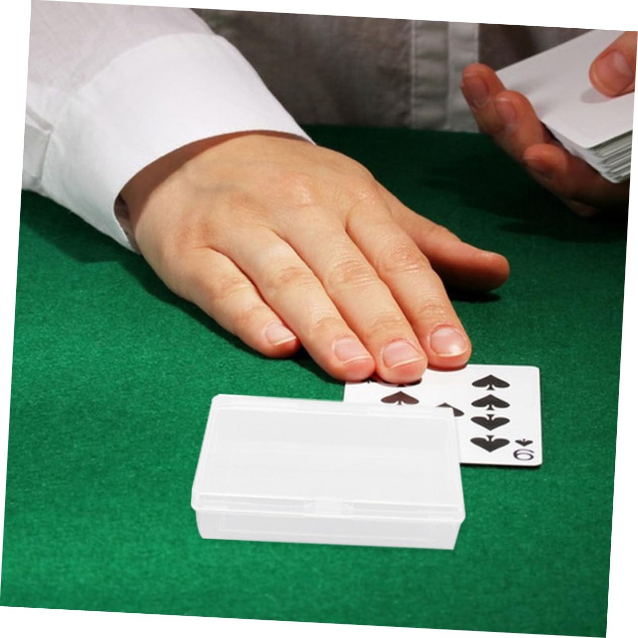 WOONEKY 12pezzi Scatole Trasparenti in Plastica Vuote Per Carte Da Gioco Custodia Carte Plastica Contenitore Per Trasparente Organizer Per Scatole Da Poker