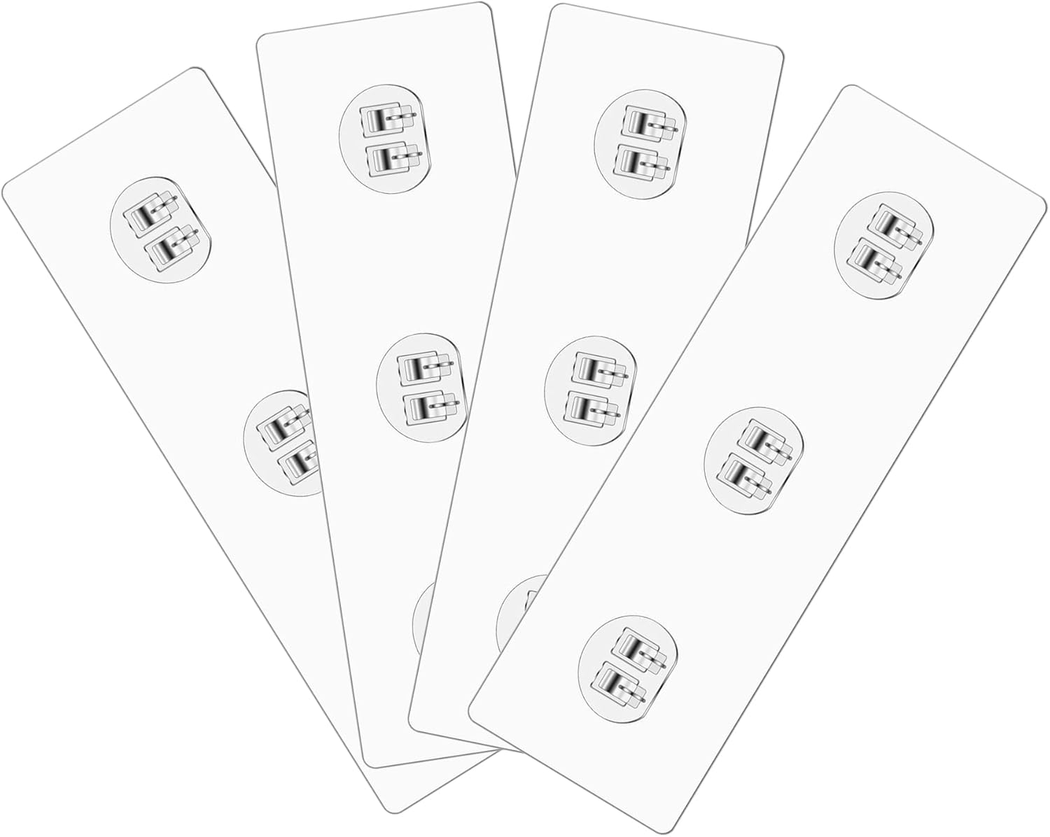 CoguZed 4 Pack Shower Caddy Adhesive Replacement, No Drilling Required, Transparent Adhesive for Shower Shelf & Caddy, Bathroom and Kitchen Soap Holder Storage 1