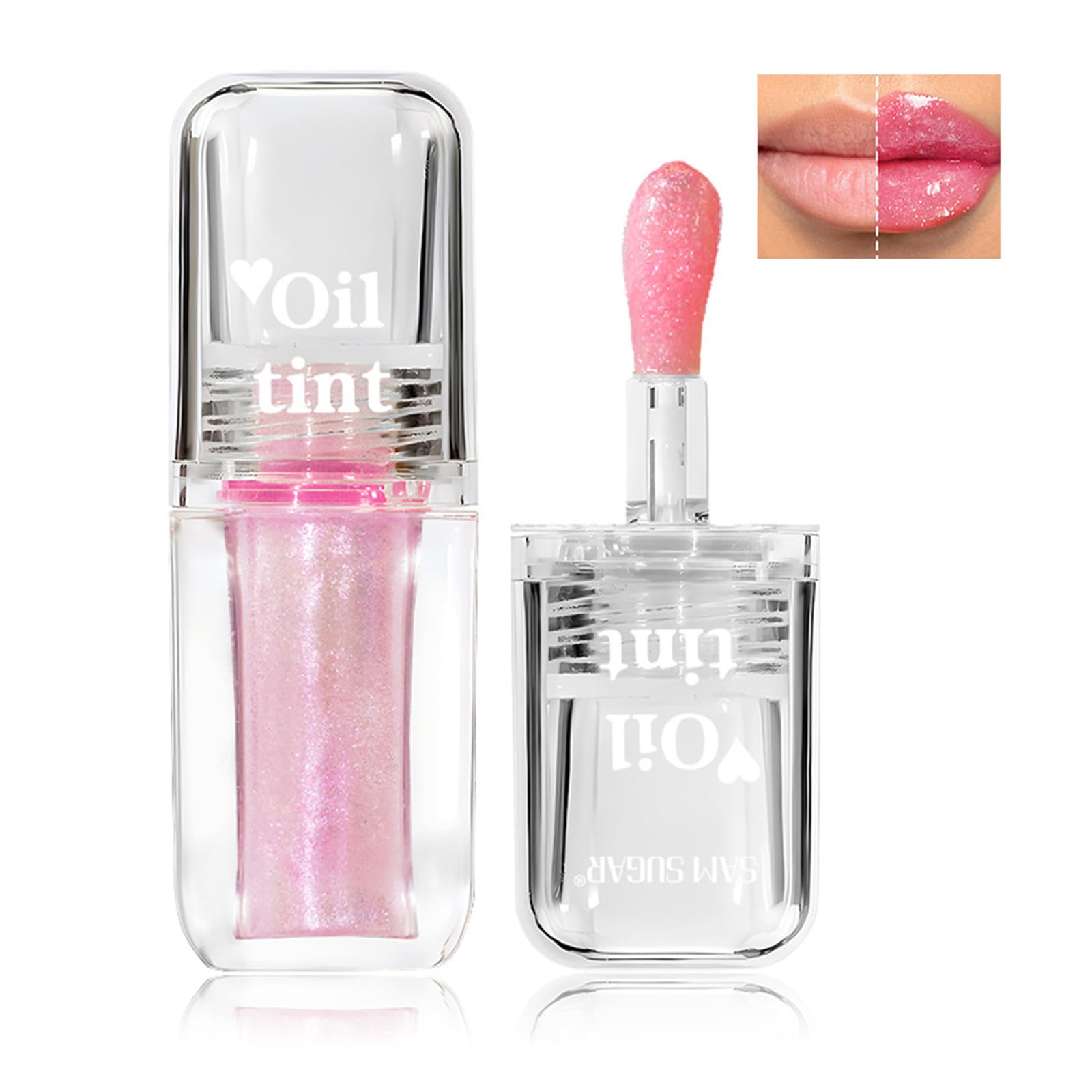 2024 NEW Magic Color Changing Moisturizing Lip Oil, Boss UP No-Sticky PH Warm Change Lip Oil, Glow Luminous Hydrating Lip Gloss with Shimmery Finish, Lightweight, Nourishing Repairing Primer Lip Tint