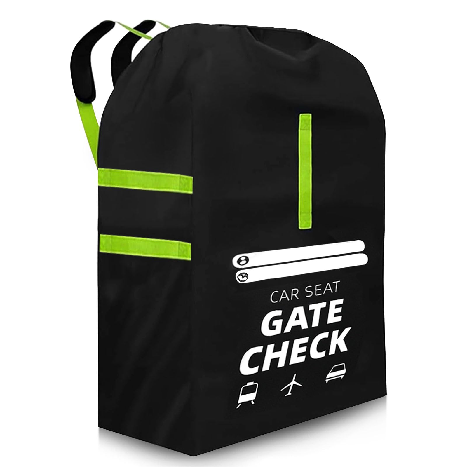 Transporttasche Kinderwagen Flugzeug – Faltbare, reißfeste Schutzhülle für Buggy, Babyschale & Kindersitz, Extra Groß (46×46×91 cm), universal kompatibel mit Cybex, Maxi-Cosi & weiteren Marken