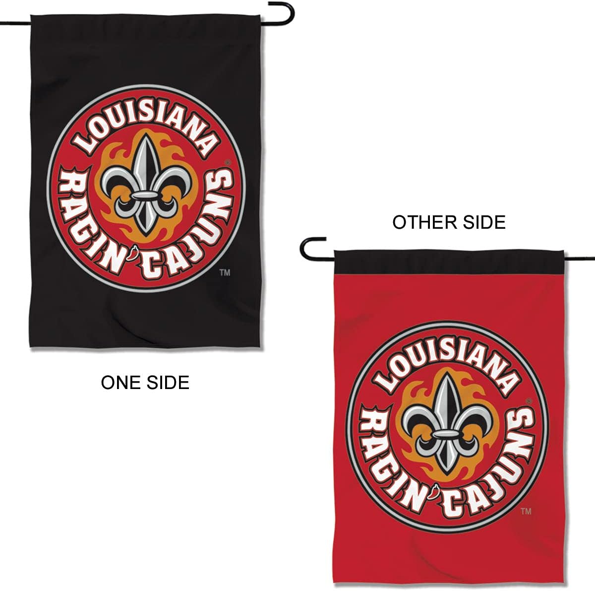 Louisiana Lafayette Ragin Cajuns Dual Logo Garden Banner Flag - Image 2