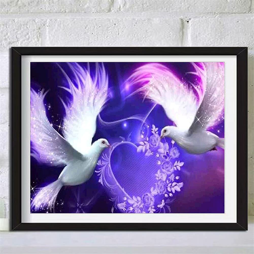 Art de diamant de bricolage 5D oiseaux peinture mosaïque 80x220cm kit complet broderie adultes