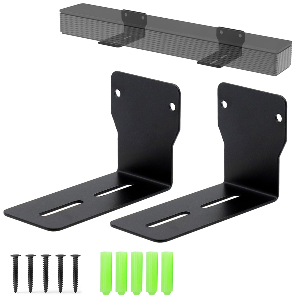 HASTHIP® Sound Bar Mounts Wall Brackets Anti-Drop Wall Shelf Holder, Universal Soundbar Speaker Mounting Bracket Under TV for Samsung, Bose, Vizio, LG, Sony, JBL, Polk, Roku (B0CMD14RTB) Amazon Price History, Amazon Price Tracker