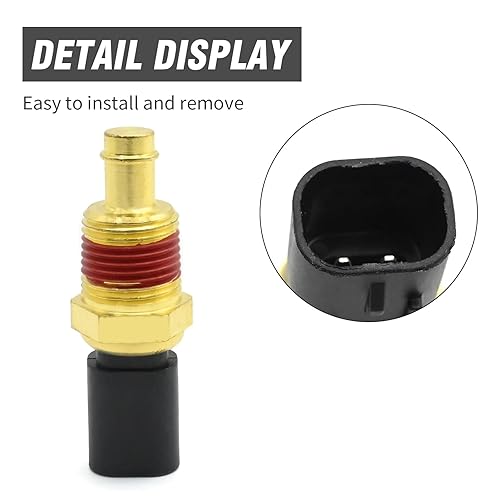Miniatura 2 de 5149077AB Sensor de temperatura del refrigerante de agua del motor, repuesto para Cherokee 14-19 Reemplazo para Grand Cherokee 08-18 Reemplazo para