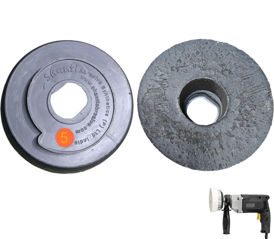 Shanti Round Synthetic No. 5 Abrasives Polishing for Marble,Granite,Terrazzo,Stone Polyamade (Pack Of 1) Abrasives, Marble Polishing Abrasives | Synthetic 5 Abrasives for Marble, Granite |-image-17