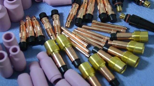 RIVERWELD TIG Gas Lens Collet Bodies 45V 10N Alumina Nozzle