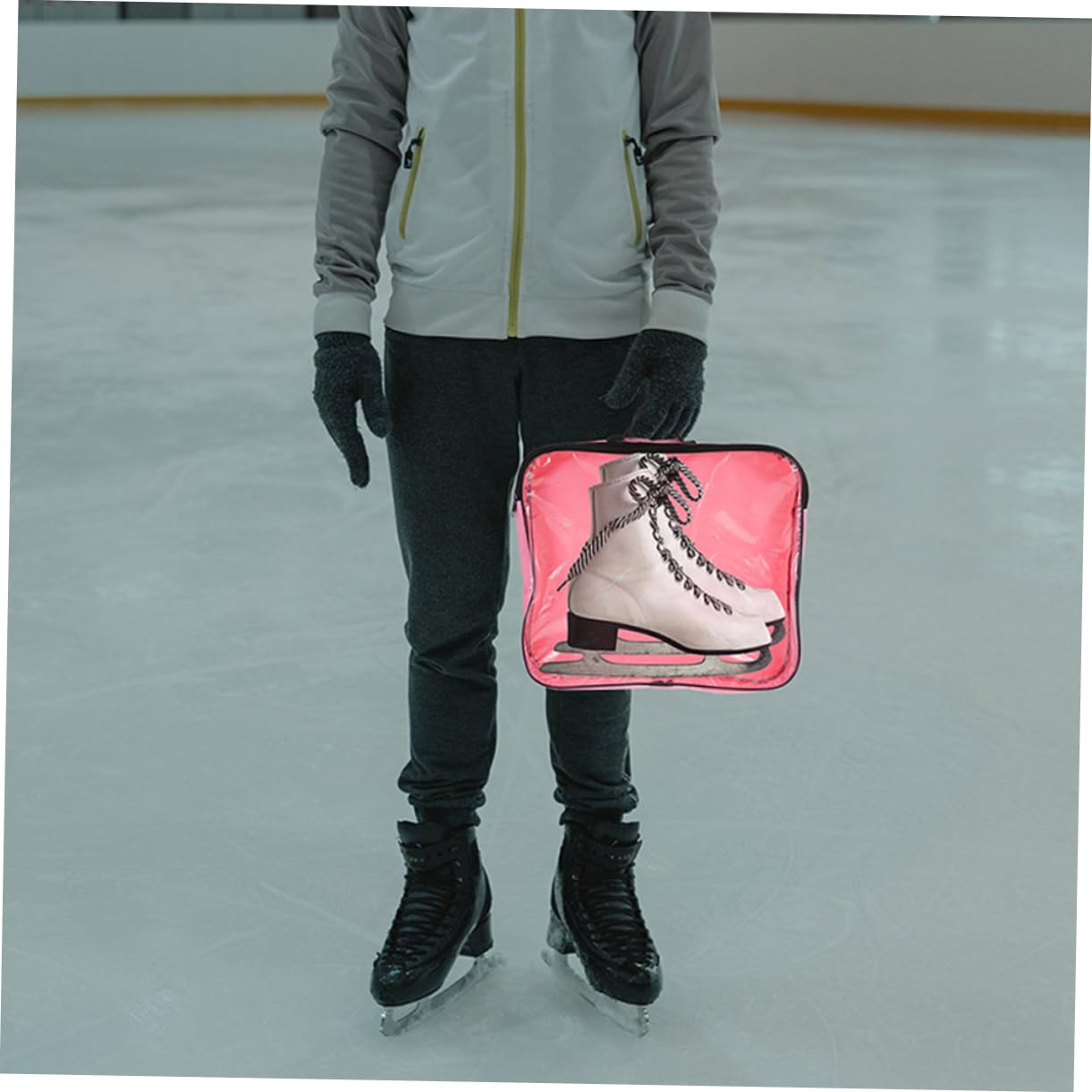 Bolsa De Patinaje Bolsa para Zapatos De Skate Bolsas para Patinete Bolsas para Viajes Patines Dobles Mochila para Patinete Bolsas para Zapatos De Mujer Tela Oxford Rosa