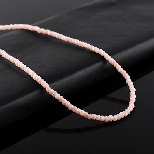 Miniatura 100 de Gargantilla de piedras preciosas naturales, cuentas redondas facetadas, joyería chapada en plata, cristales curativos, cumpleaños, hecho a mano