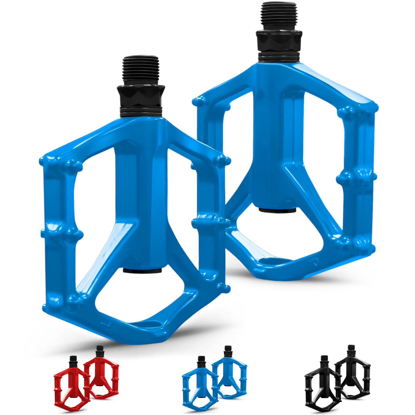 Non-Slip Bike Pedals Aluminum Alloy for 9/16" Road & MTB
