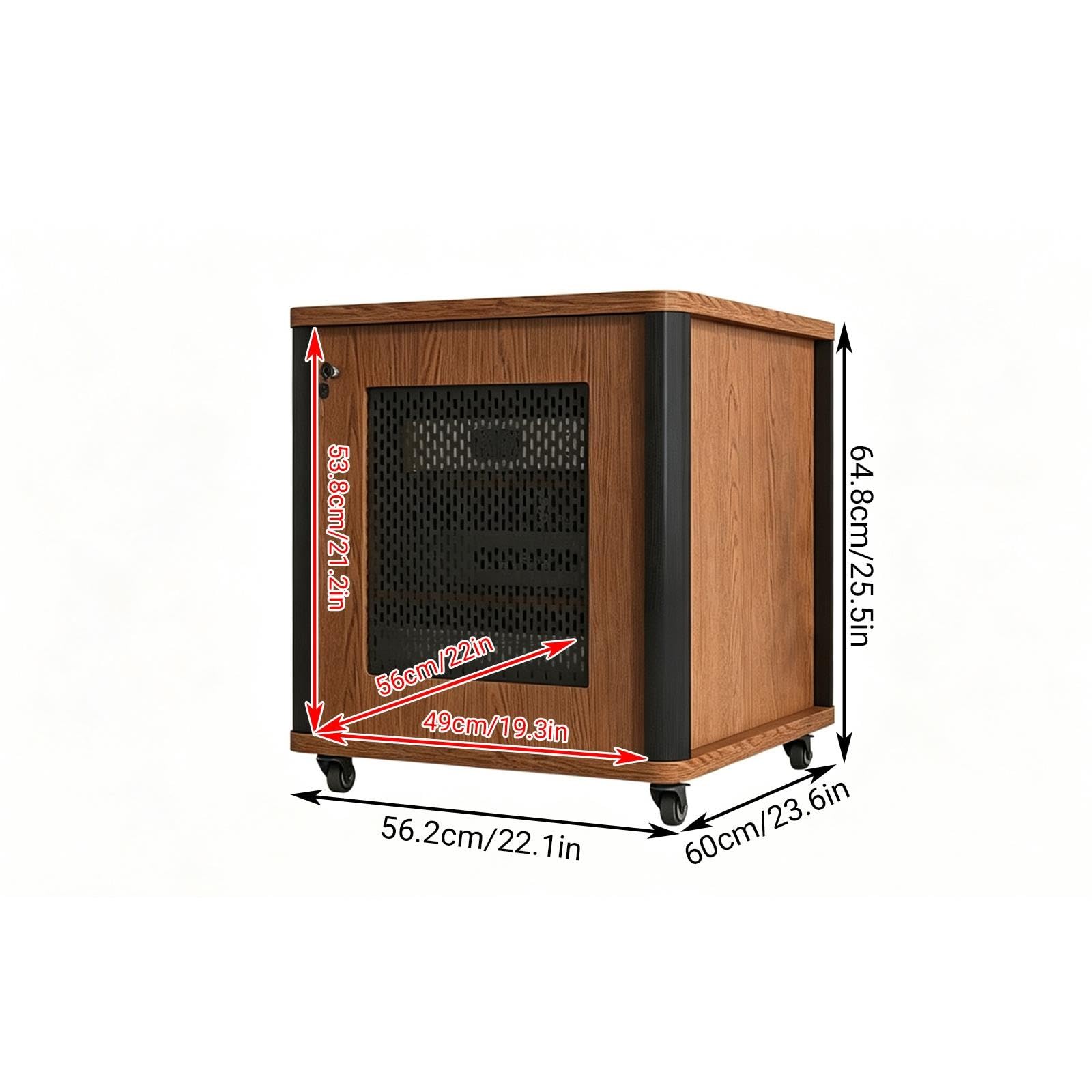 Mobile audio stereo con ripiani regolabili e funzione di dissipazione del