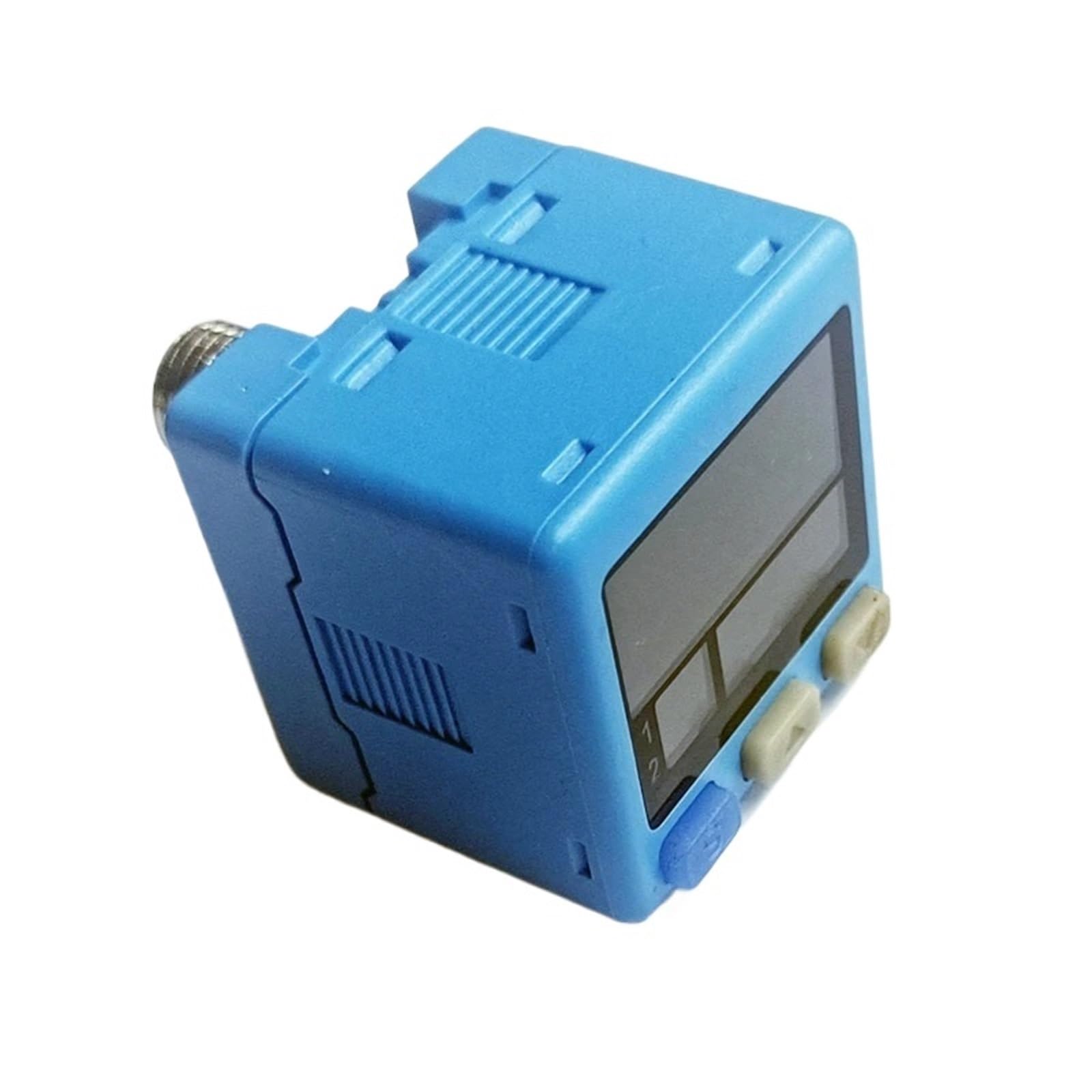 Sensor de presión de aire Rosca M5, salidas NPN*2 1~5VDC, pantalla digital -100~100Kpa, cable 2M incluido y soporte en forma de L.