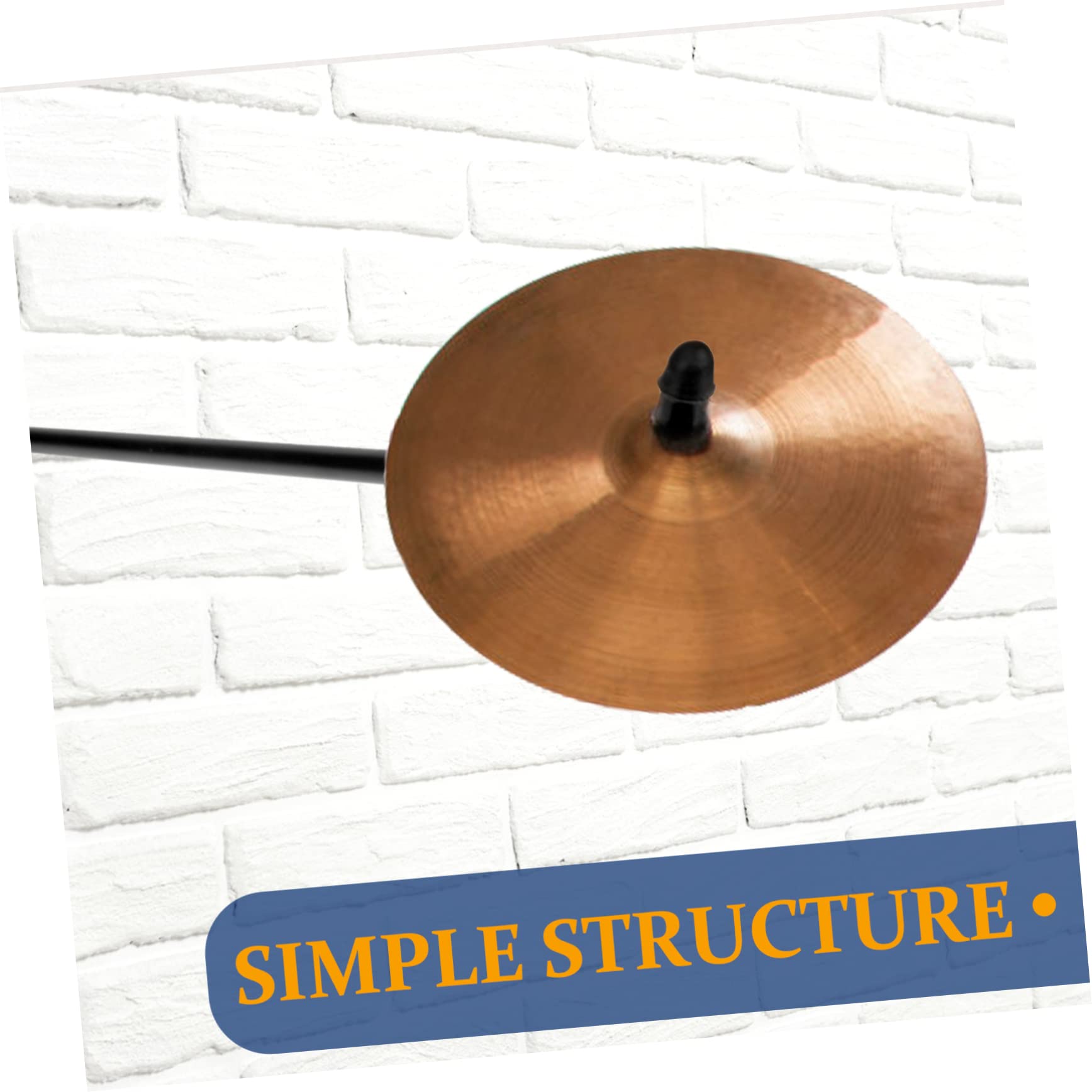 Toddmomy Professional Drum Cymbal Holder Cymbal Display Frame Metal Arm for Wall Mount