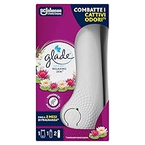 Glade Sense & Spray Profumatore per Ambienti con Olii Essenziali e Sensore smart di Movimento, Fragranza Relaxing Zen, 1 Diffusore e 1 Ricarica, 2 Pile AA