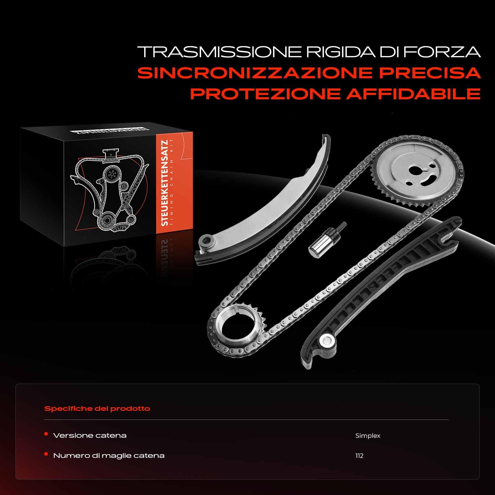 Frankberg Kit catena di distribuzione 11311485403 | Compatibile con: M.i.n.i R50 R53, Renegade SUV B1 BU BV, PT Cruiser PT, M.i.n.i decappottabile R52, Neon II