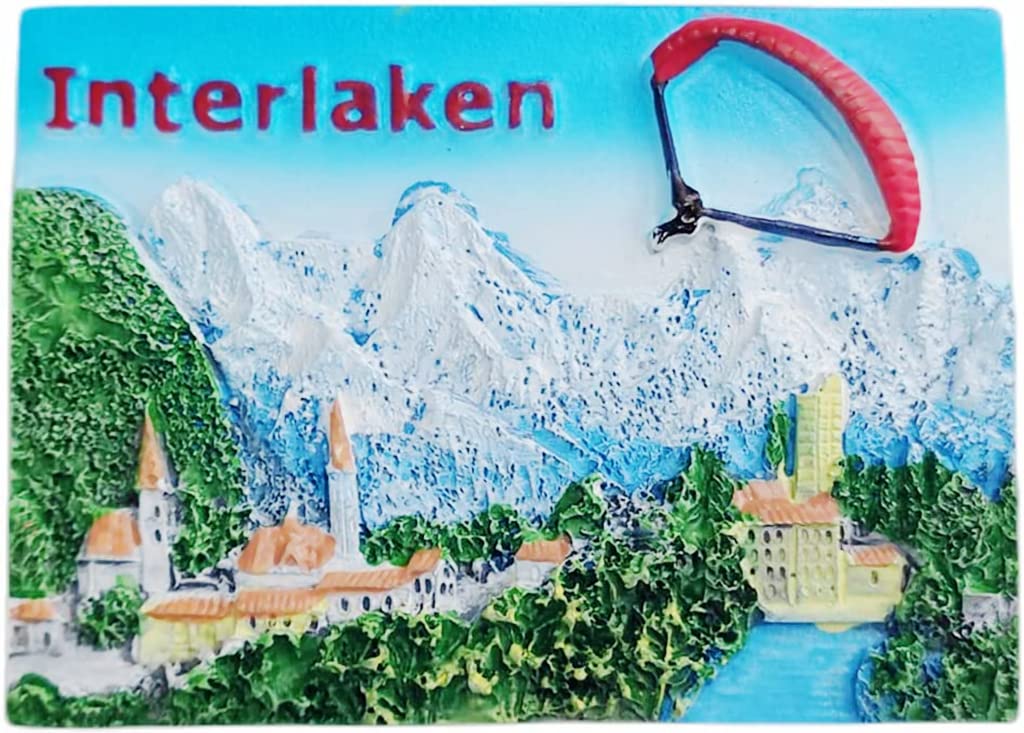 Altko Interlaken Switzerland Magnet Fridge Refrigerator Magnet Decoration Sticker Souvenir Resin Crafts Kitchen Whiteboard