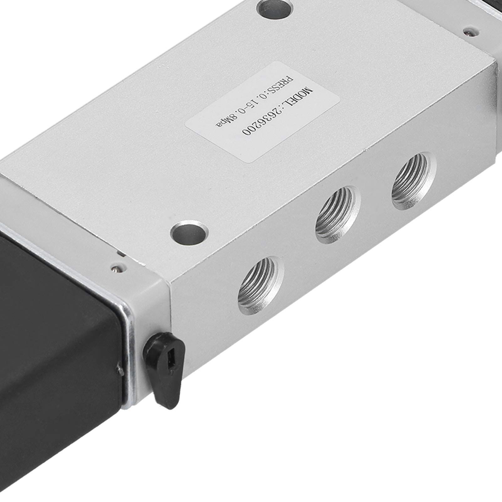 Válvula Solenoide de 2 Posiciones y 5 Vías Suministros Industriales Controlados Electrónicamente G1/4in 2636200 (CC 24 V)