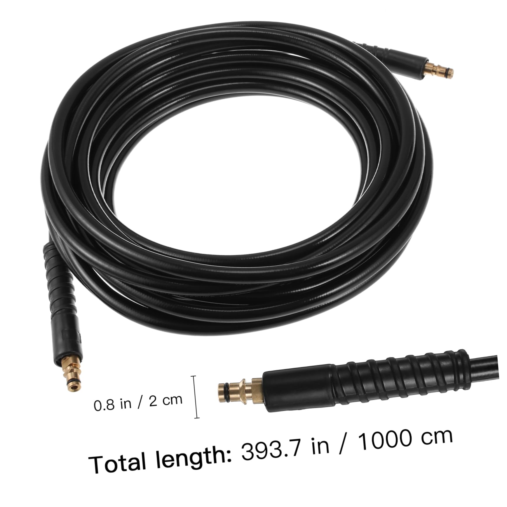BESTYASH 10M High Pressure Washer Extension Hose Replacement for Series Durable Car Washer Tube Easy Install Flexible Sturdy Low Fluid Resistance