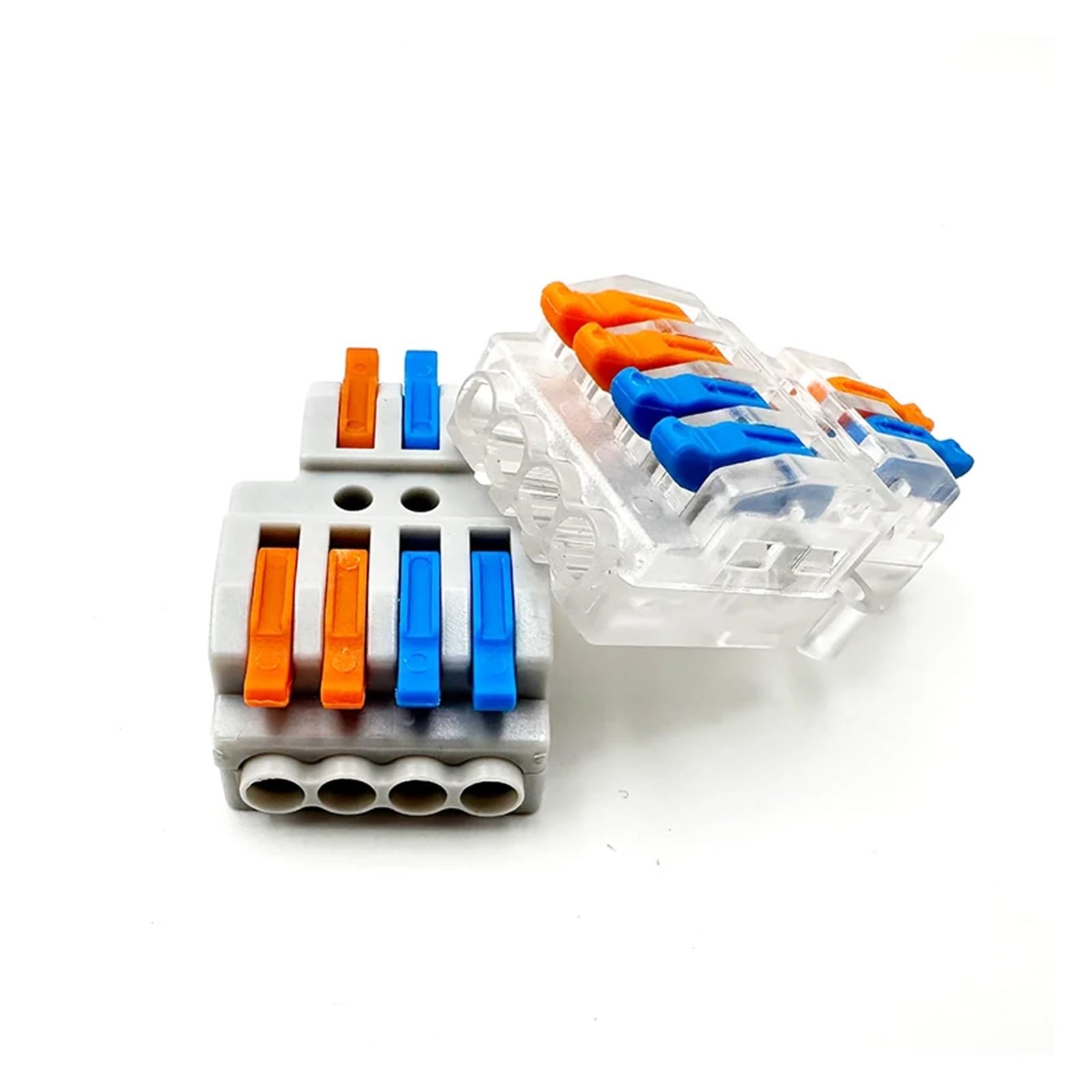 Connettori elettrici a Striscia, Separatore Universale Compatto, Cavo, Filo a Inserimento, connettore con Morsetto a Leva(424 c,30PCS)