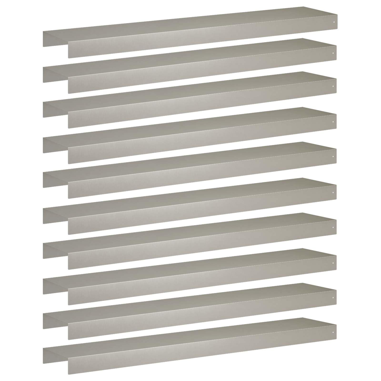 vidaXL Perfil de Cobertura para jardín 10 uds. 100 x 20 x 5 cm