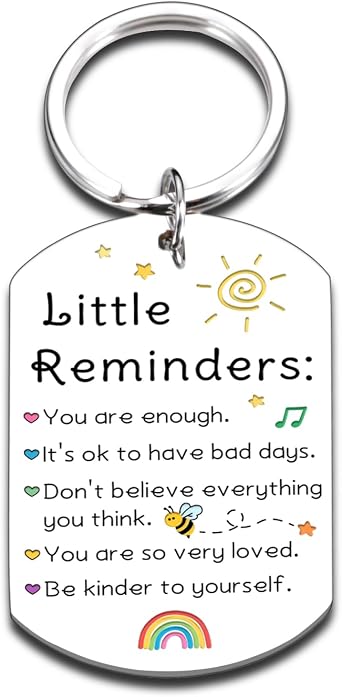 Back to School Supplies First Day of School Gift for Kids Inspirational Gifts for Women Men Little Reminders Keychain Back to School Gifts for Students 5th Grade Graduation Gifts for Girls Boys