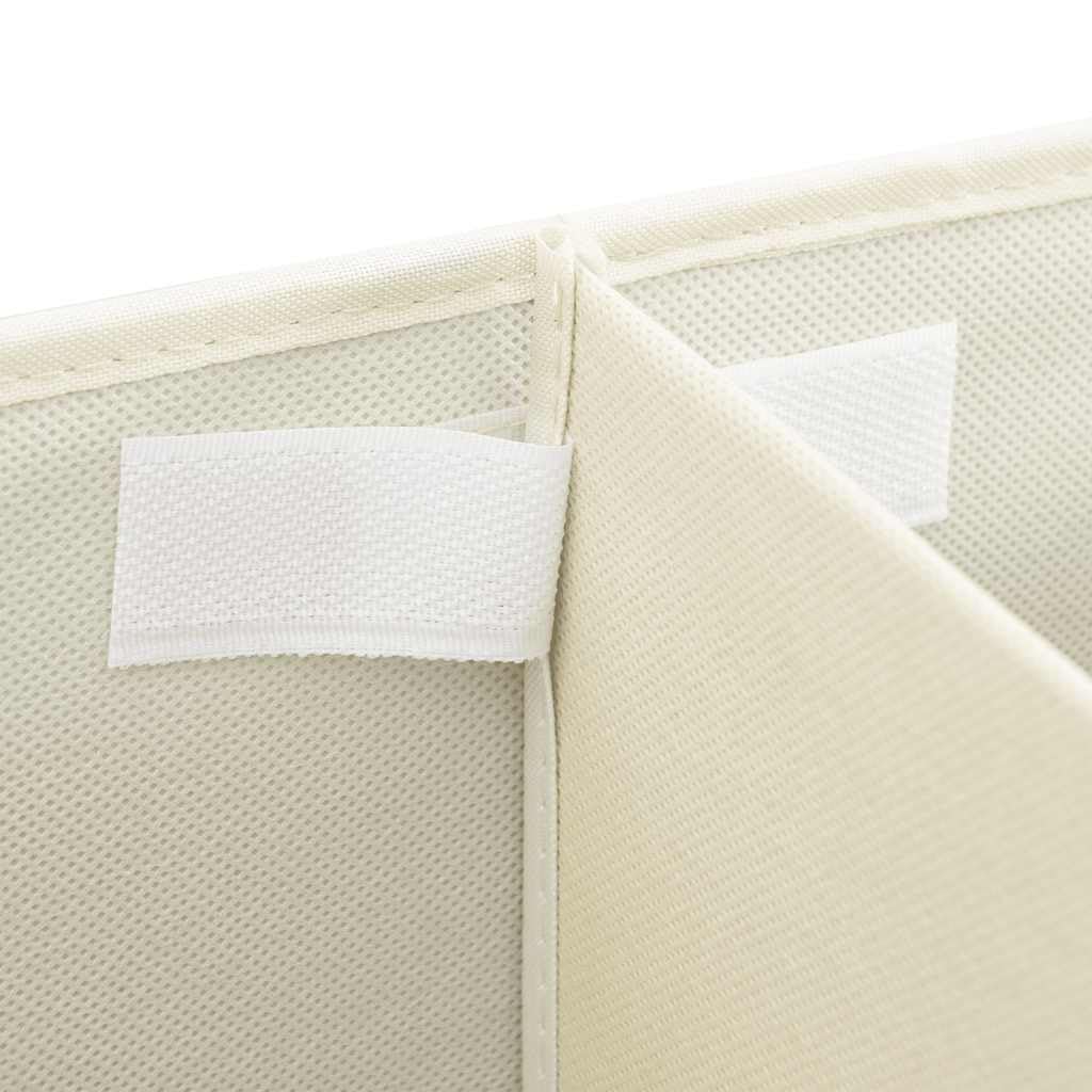 Cesto Portaoggetti in Tessuto Oxford con Coperchio, Contenitore Pieghevole a Doppio Scomparto con Manici, Grande Organizer Pieghevole per Camera da Letto, Soggiorno e Armadio (2 PCS)