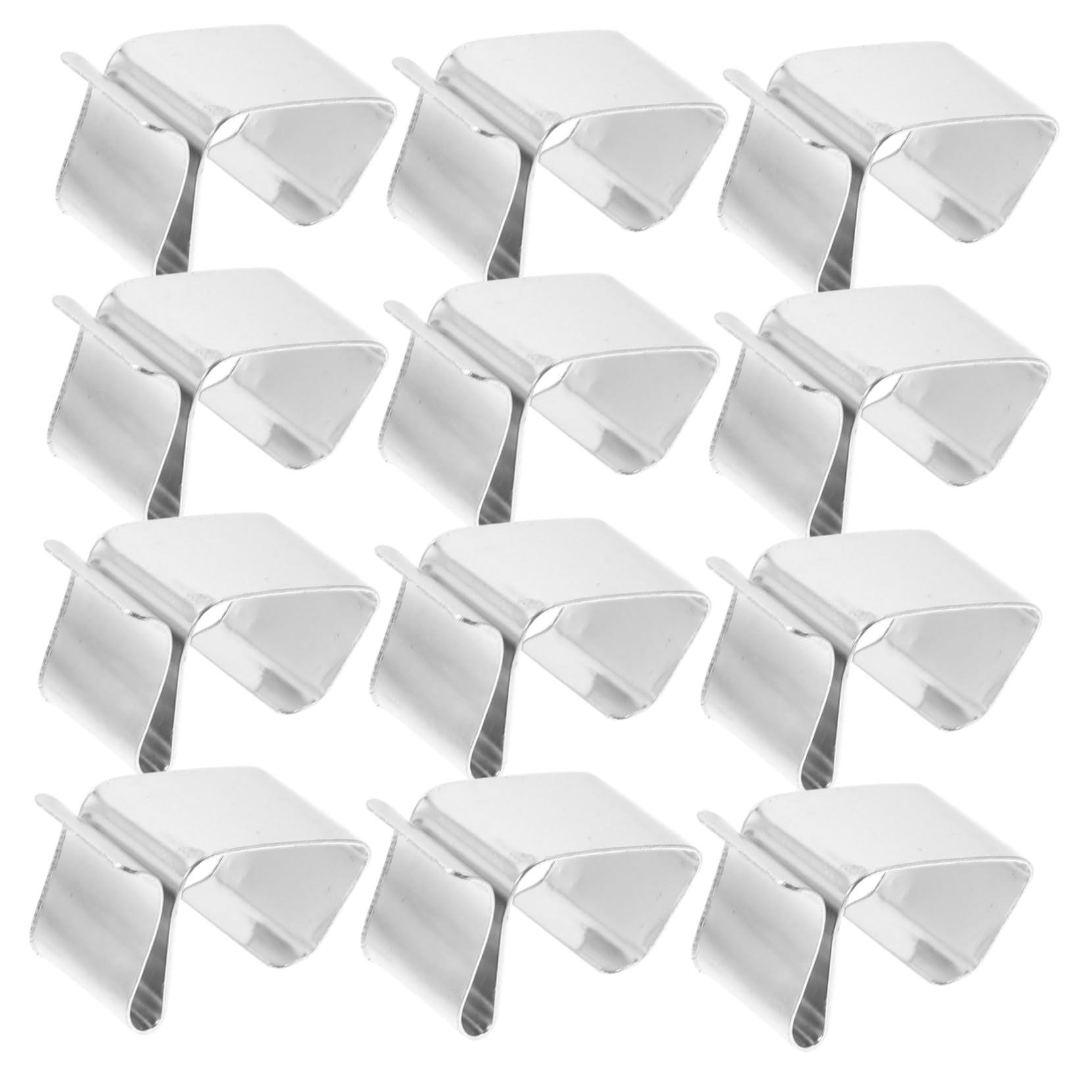 HOMSFOU 250piezas Ganchos De Metal Para Luces Navideñas Clips Resistentes Para Decoraciones De Fiesta y Jardín Para Colgar Luces Exteriores y Adornos De Navidad