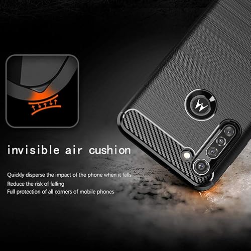 Miniatura 2 de Funda de teléfono para Moto G8 Power con protector de pantalla de vidrio templado y accesorios para celda, funda delgada y suave de silicona TPU