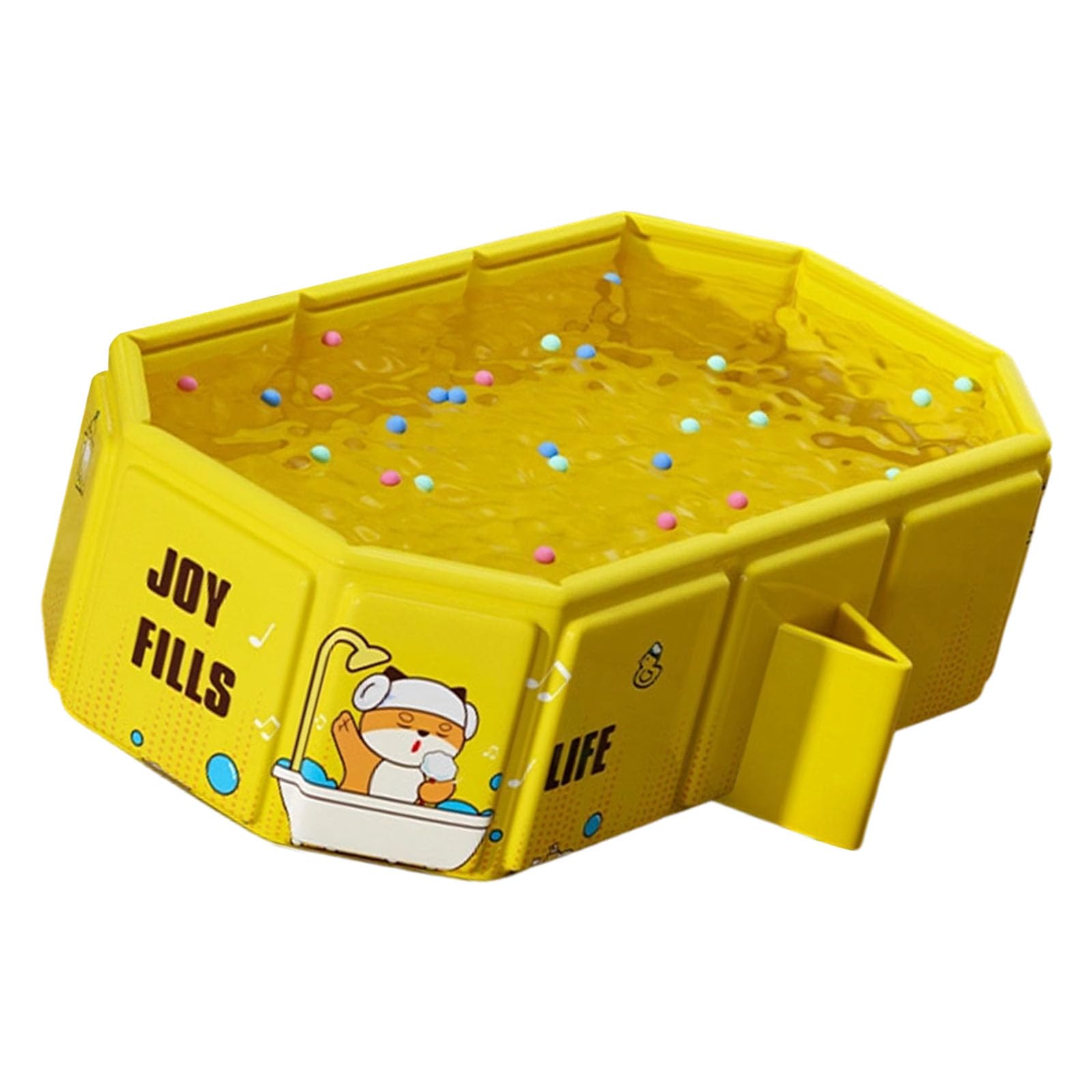 Vasca da bagno multiuso per bambini, per casa, campeggio e viaggi, design pieghevole, base antiscivolo e morbida imbottitura per bambini