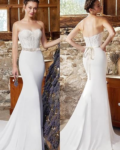 Handmade Crystal Rhinestone Bridal Belts Sashes Ivory Cream Wedding Belt For Wedding Bridesmaid Dress #TOP3