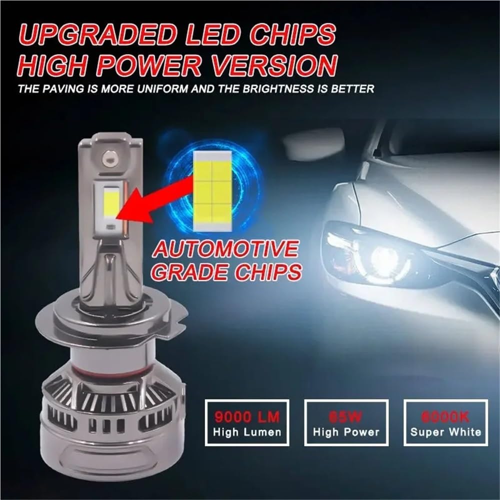2 SZTUK 130 W H7 H11 H4 Reflektor 18000 LM H1 9005 9006 9012 LED Światła przeciwmgielne H4 Żarówki samochodowe(9012(HIR2))