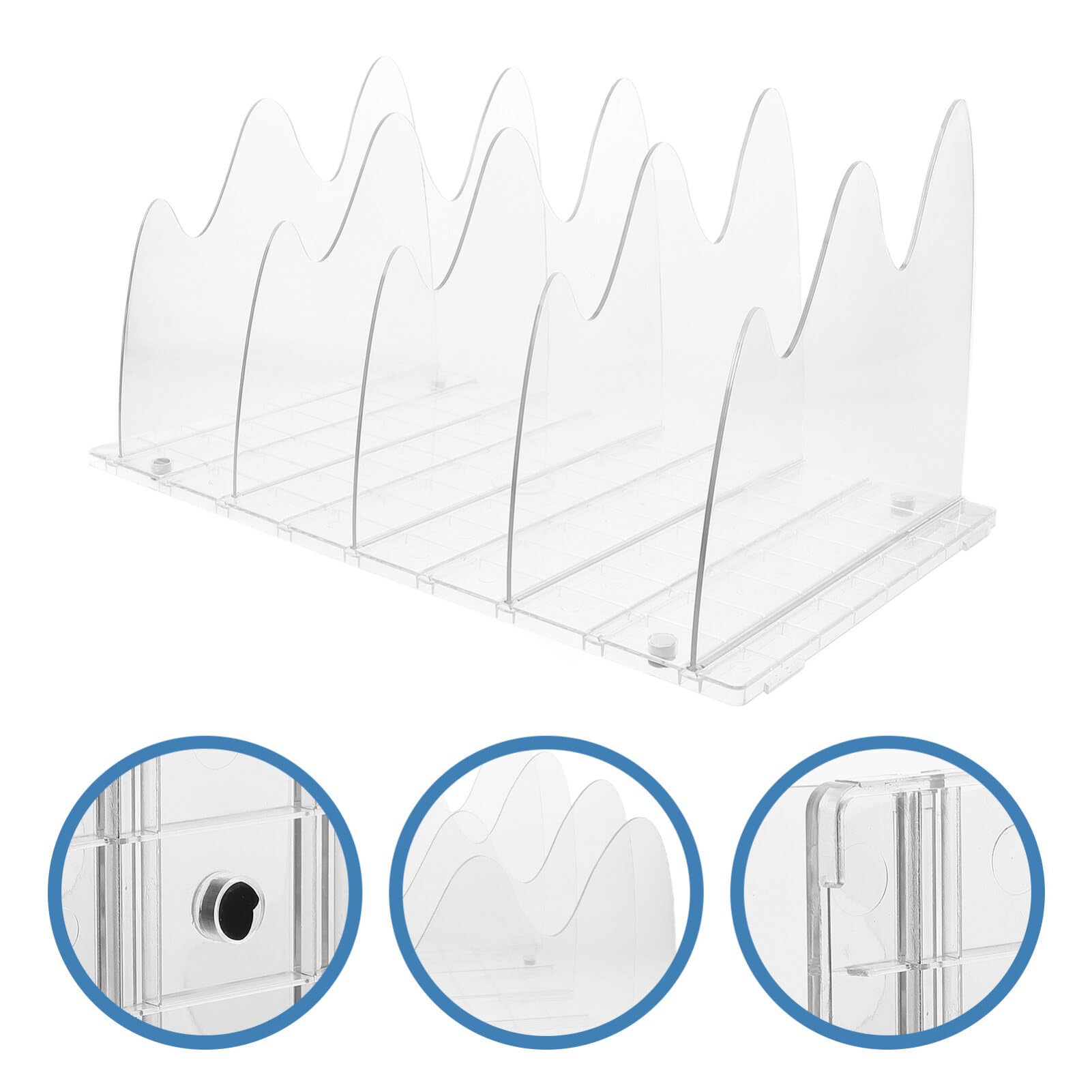 Organizador De Bolsos De Transparente Separador De Estantes para Armario Divisor De Compartimentos para Purse Estante De Almacenamiento De Bolsos y Accesorios