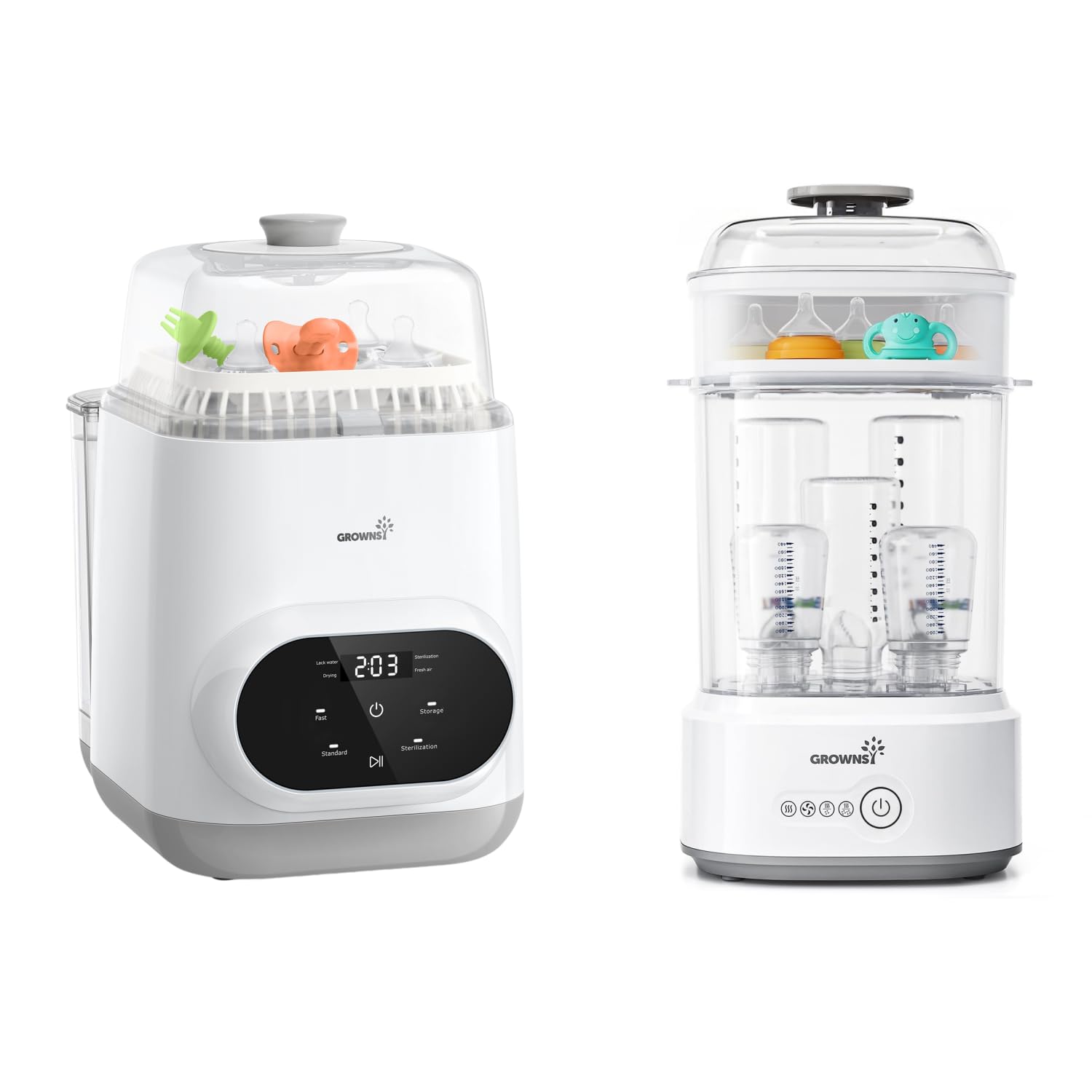 Grownsy Babyflaschenreiniger&Sterilisator für Babyflaschen