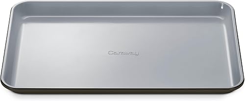 Caraway Bandeja de cerámica antiadherente para hornear, revestimiento de cerámica naturalmente resbaladizo, no tóxico, libre de PTFE ni PFOA,