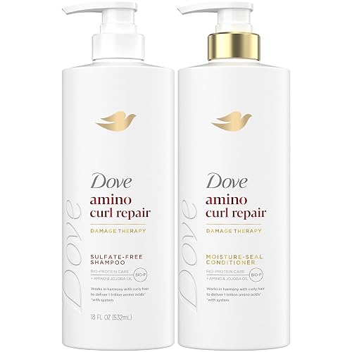 Dove Shampoo and Conditioner Set Amino Curl Repair