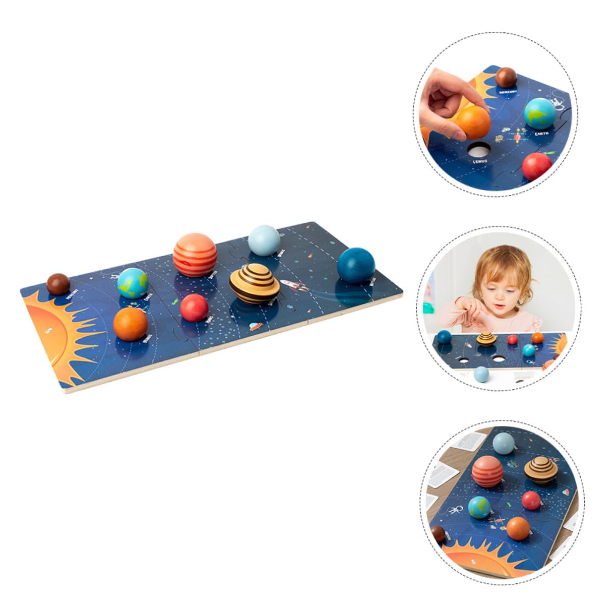 Rompecabezas para Niños Sistema Solar 1 Juego de Madera
