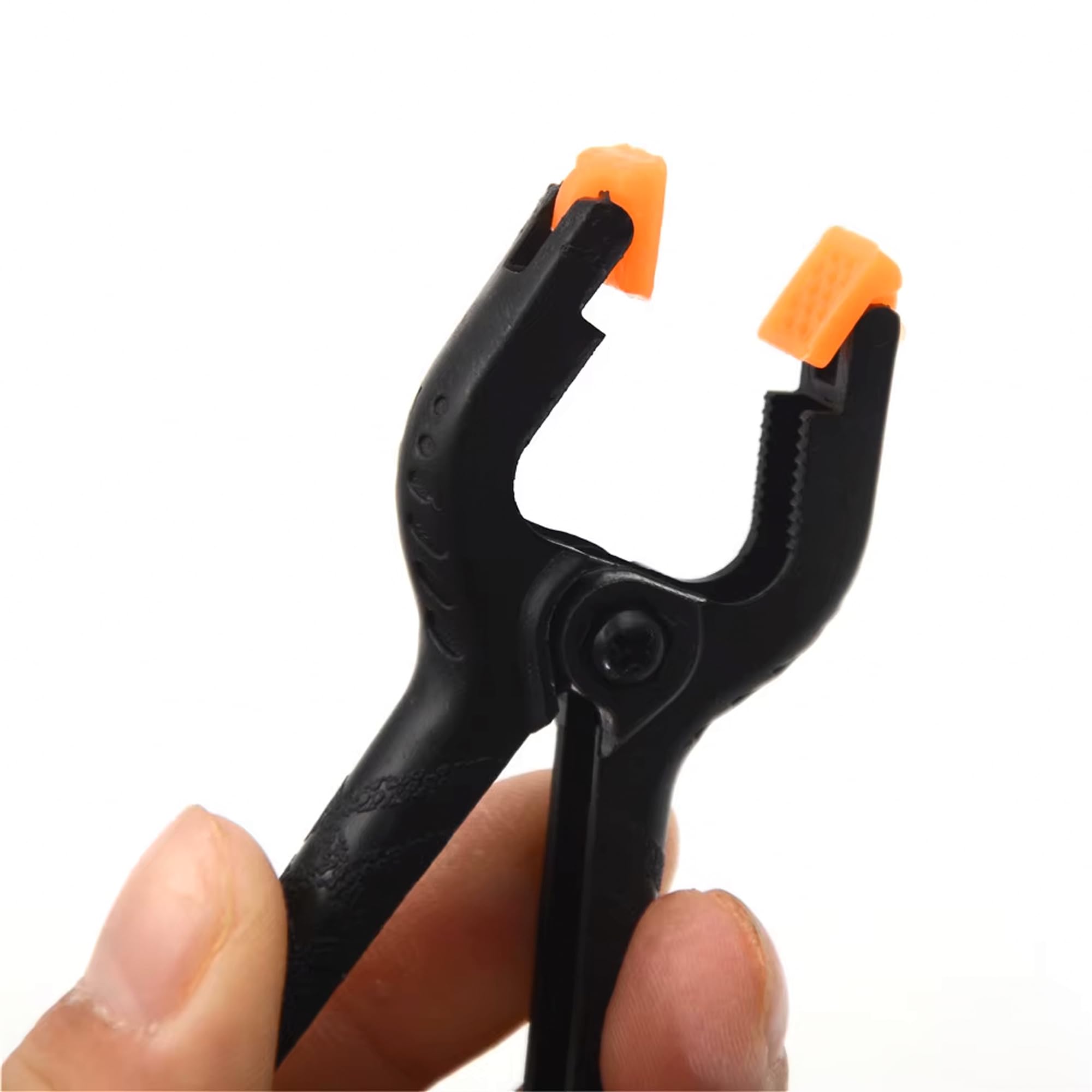 Leddy Living Spring Clamps - Set of 4, 7cm, Orange PE, High Clamping Force, Nylon, Black, 7 CM - Image 2