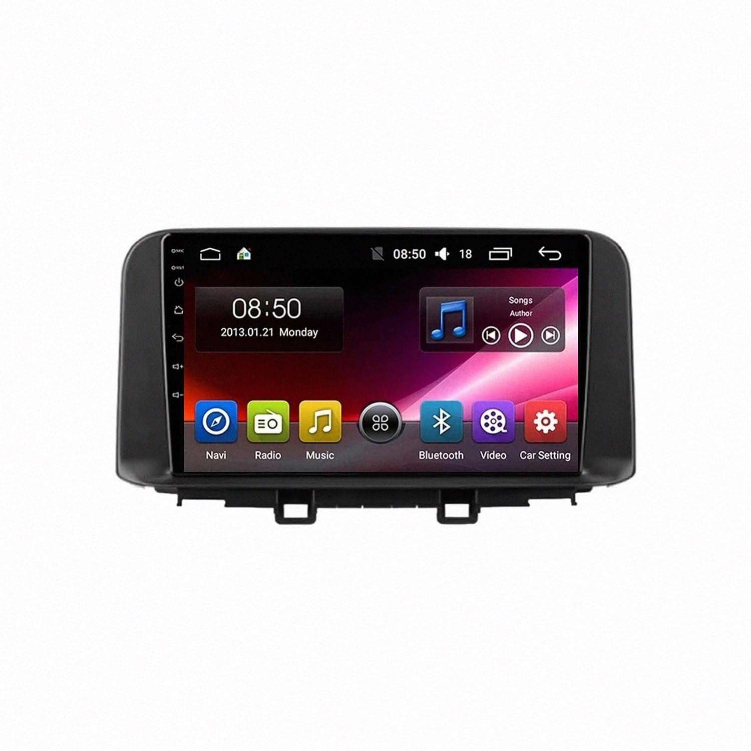 Radio Samochodowe 2-Din dla Hyundai Encino Kona 2018-2019 Android 15 9 Inches Wyświetlacz Samochodowy Fm Am Bluetooth Usb Android Auto Do, 8 Core 2G+64G