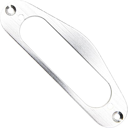 Miniatura 5 de 1 anillo de montaje para guitarra metálica Yootones con tornillos compatibles con Fender Stratocaster Strat Guitar (plateado)