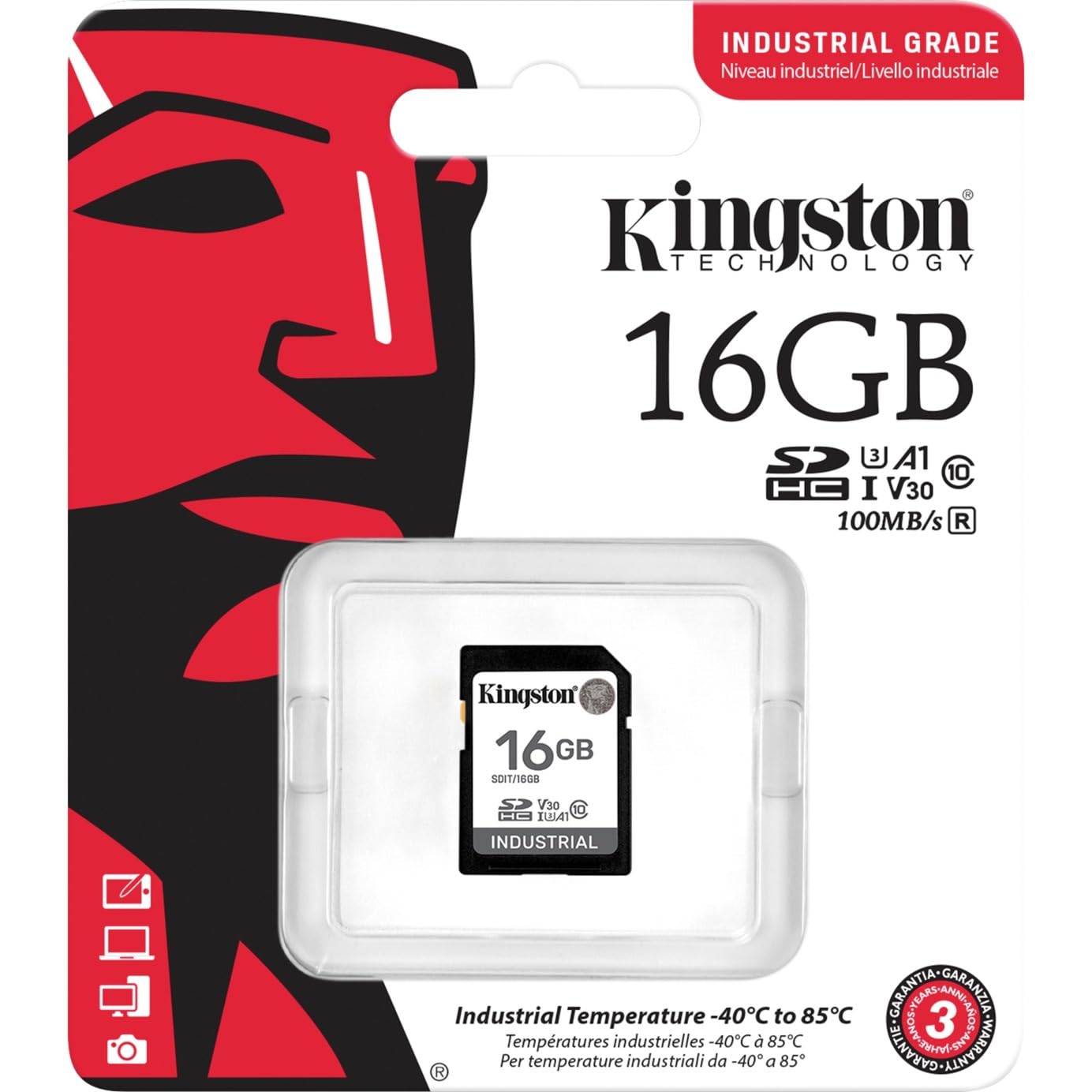 Amazon | キングストン工業 SDカード 最大100MB/秒 高耐久 UHS-I U3