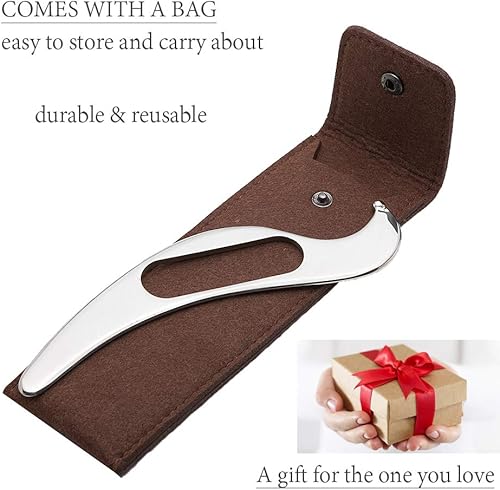 Miniatura 6 de Guasha Tools, herramientas de masaje de raspado de acero inoxidable, herramientas de masaje con raspador muscular para terapia de movilización de