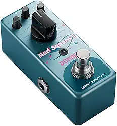 Donner Pedal De Modulação - Mod Square Ⅱ Para Pedal Boards De Guitarra Elétrica, 16 Efeitos Chorus Phaser Tremolo Flanger Rotary Vibrato Wah Lo-Fi Detune 16 Modos De Modulação, True Bypass