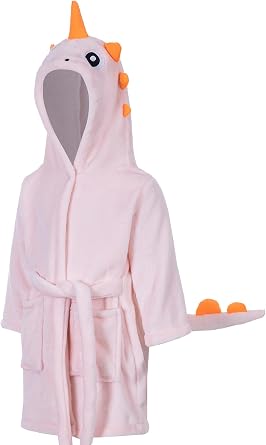 Kids Toddler Dinosaur Hooded Bathrobe Sleepwear Dinosaur Gifts for Boys Girls
