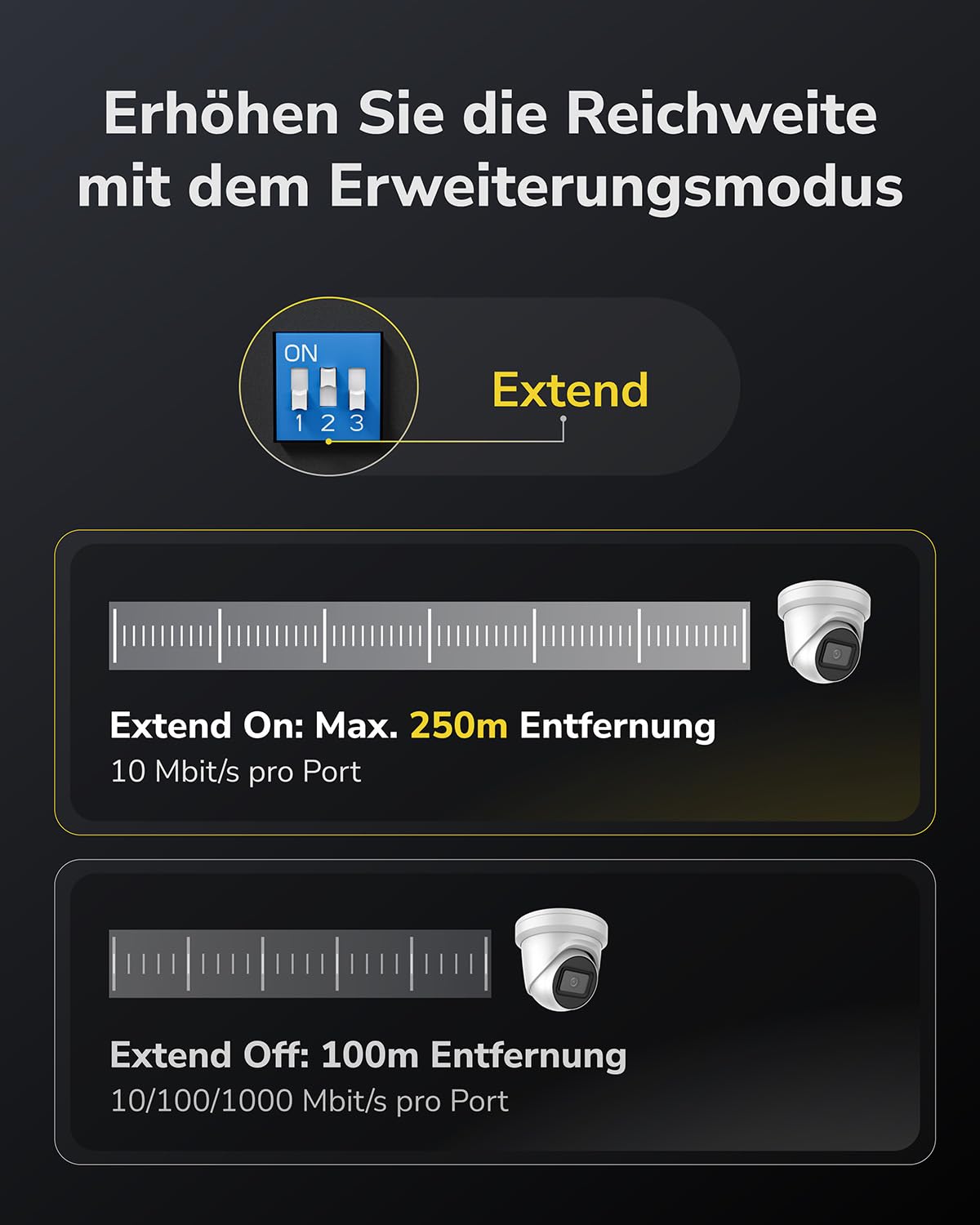 Cudy GS1010PE 8 Port Gigabit Poe Switch, 120W, 2 Gigabit Uplink Anschlüsse, 802.3at/af, Plug and Play | IEEE 802.3at/af Standard, VLAN-Isolierung, PD Watchdog Auto-Recovery, Lüfterloses Metallgehäuse, IP-Kameras, WLAN APs, VoIP