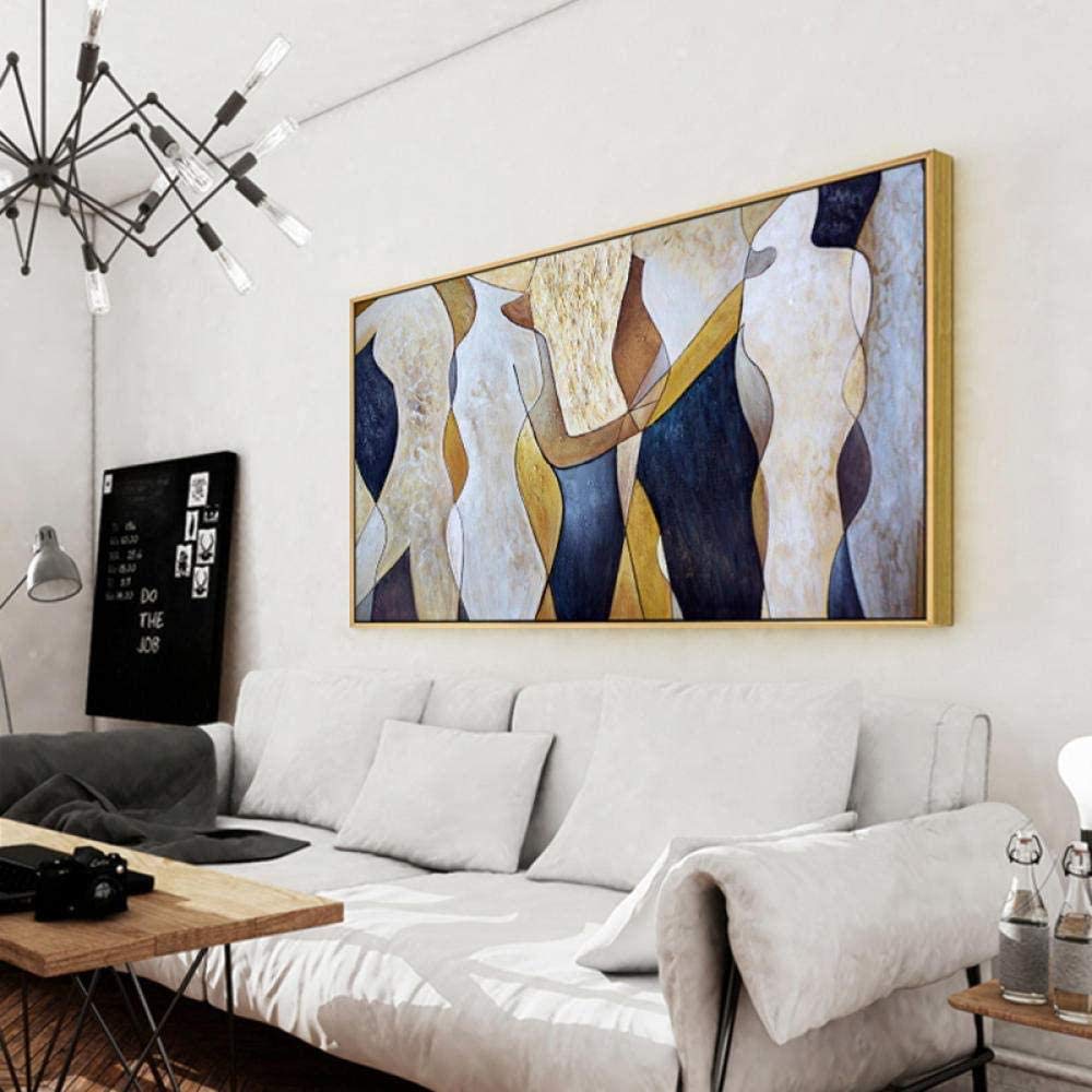 Pittura Ad Olio Dipinto A Mano su Tela Grande Quadro Paesaggistico Amante della Pittura per La Migliore Pittura A Olio Regalo Estratto Tela di Canapa di Art del Salone Dell'Estratto -50X75Cm