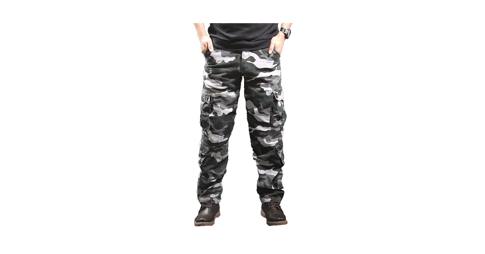 Amazon.com: Men's Army Camo Combat Work Cargo Pants Multi