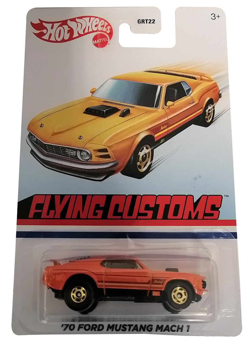Amazon.com: Hot Wheels '70 Ford Mustang Mach 1, [Orange] Flying