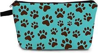 Bolsa de maquillaje con patrón de patas, boni...