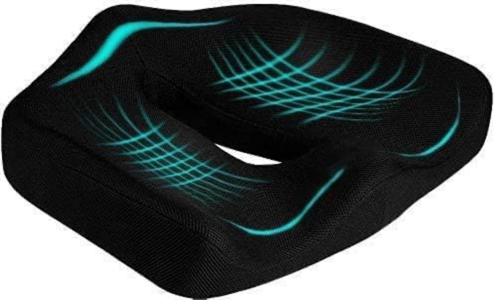 U-Kiss Coccyx Cushion Memory Foam Seat Cushions Sciatica Pain Relief,Cushion Pillow for Back Support Non-Slip Seat Pad for Office Desk, Gamming Chair, Wheelchair, Car Seat