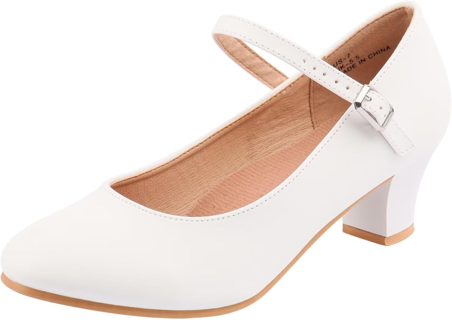 ARCLIBER Character Shoes for Women Ankle Strap 1.55" Dance Heels for Ballroom Salsa Tango