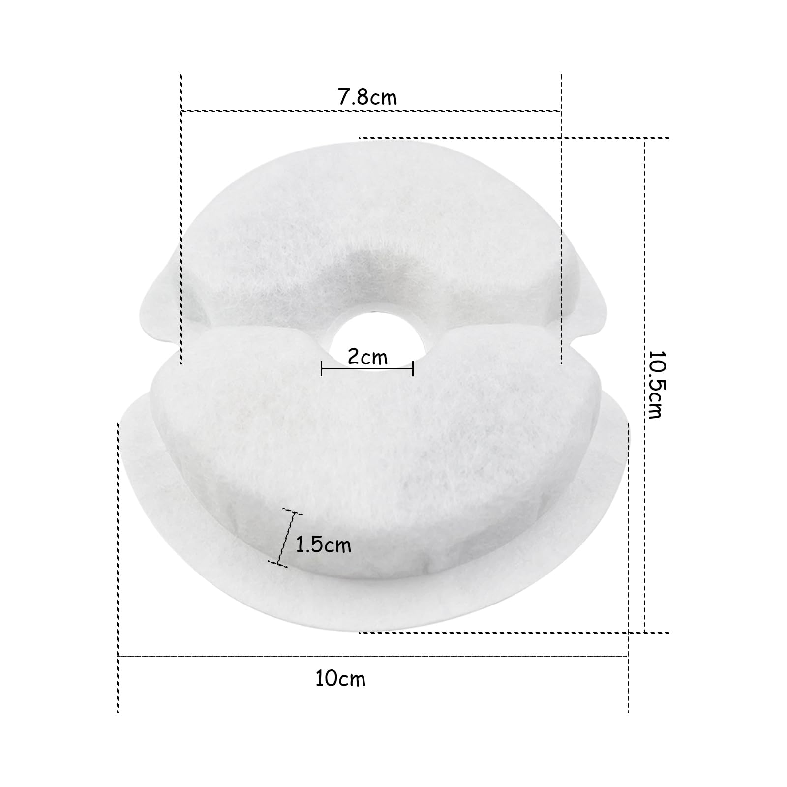 Filtri Fontanella per Gatti, 6 Pezzi Filtro di Ricambio per Filtro Per Fontana 2L&2.5L/67-84 oz con Carbone Attivo e Resina-Tripla Filtrazion, Soddisfa le Esigenze di Sostituzione da 2 Mes